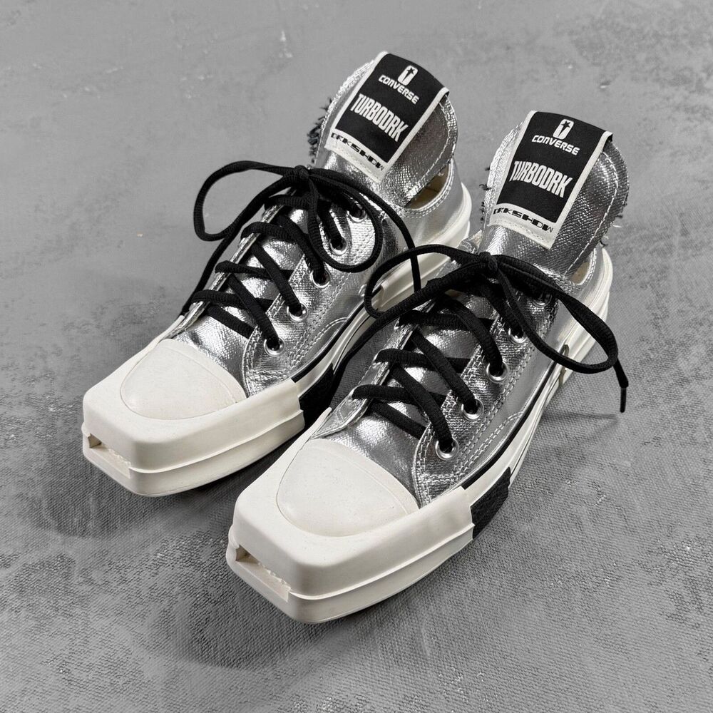 Rick Owens x Converse Turbodrk Chuck 70 Sneakers A01292C  Women's 7, EU 37.5
